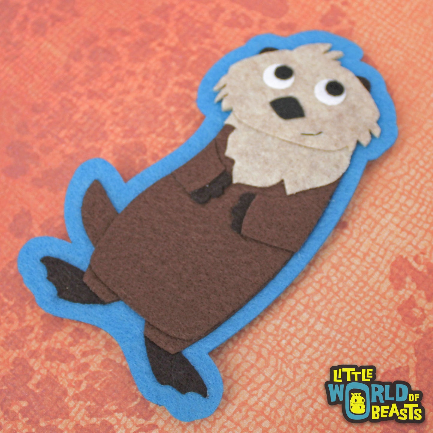 Dmitri the Sea Otter Patch - Iron On or Sew On - Little World of Beasts