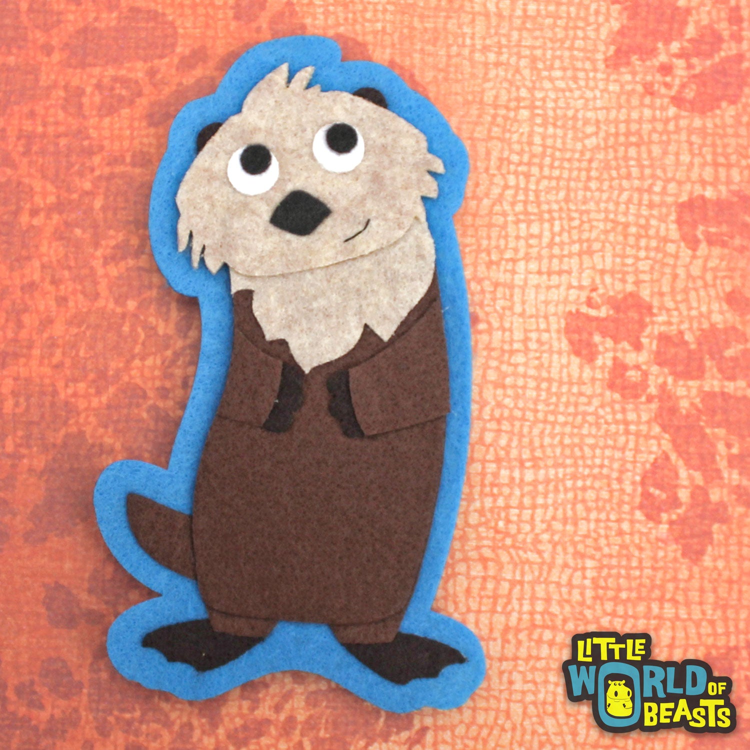 Felt Animal Applique - Sea Otter