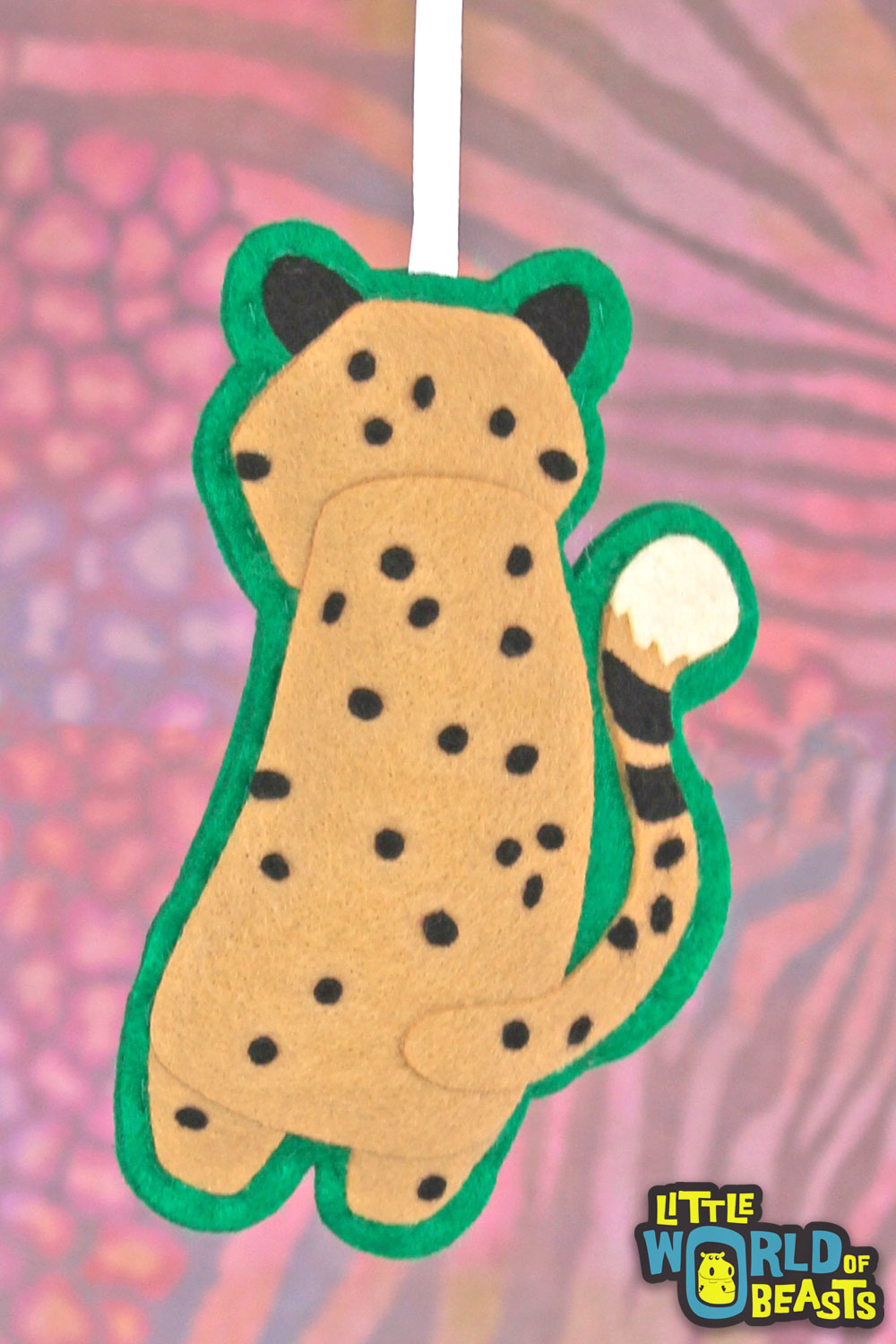 Handmade Christmas Ornament - Cheetah
