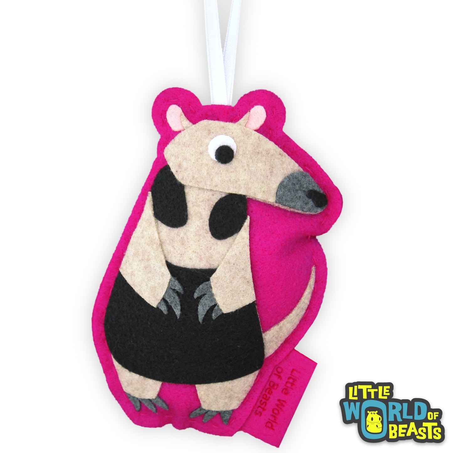 Felt Animal Ornament - Tamandua