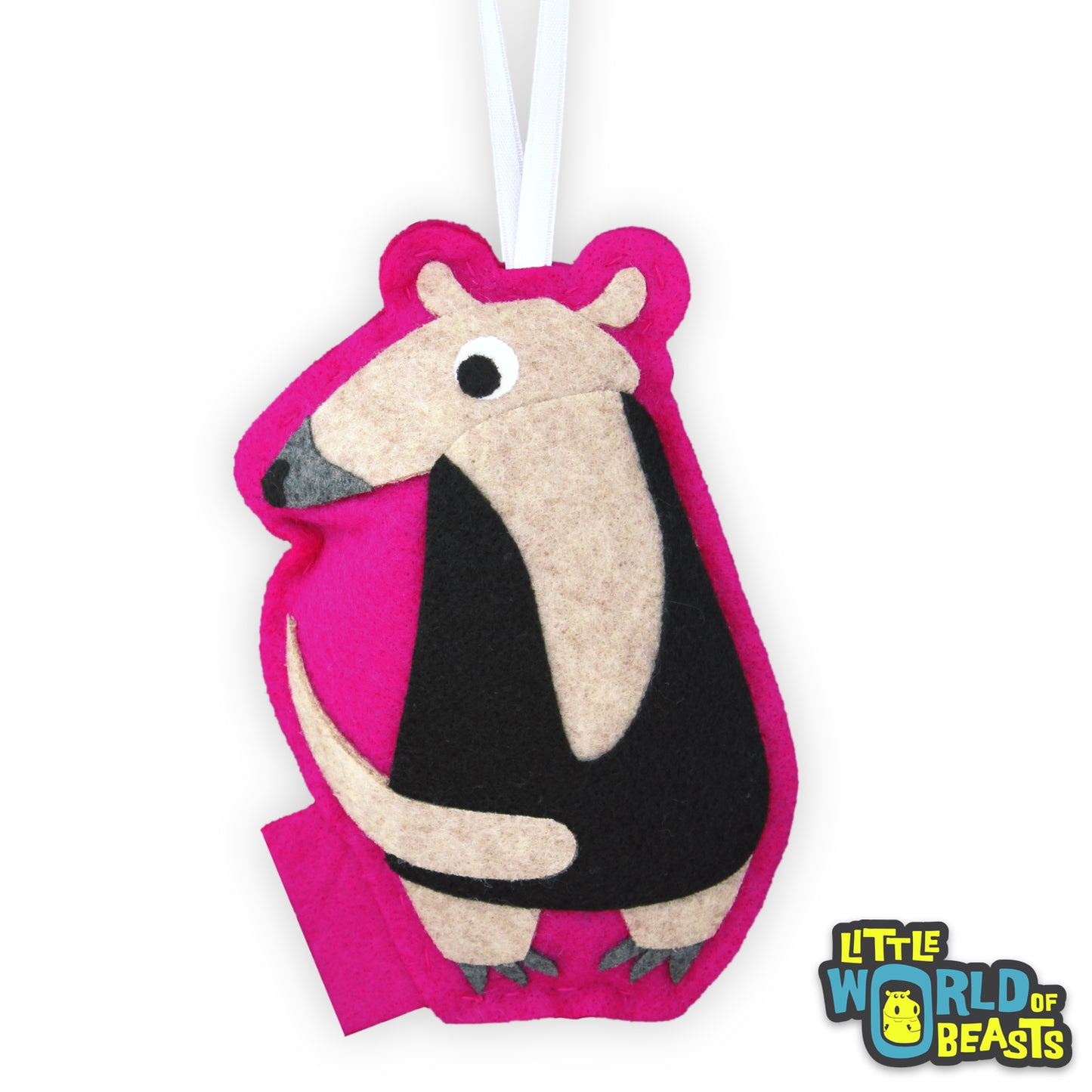 Felt Animal Ornament - Tamandua