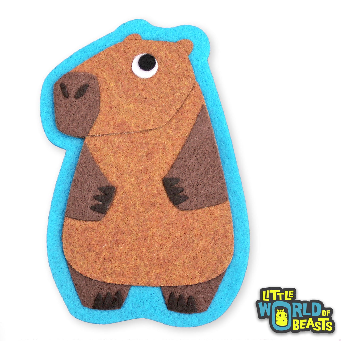 Margo the Capybara - Felt Animal Applique - Little World of Beasts