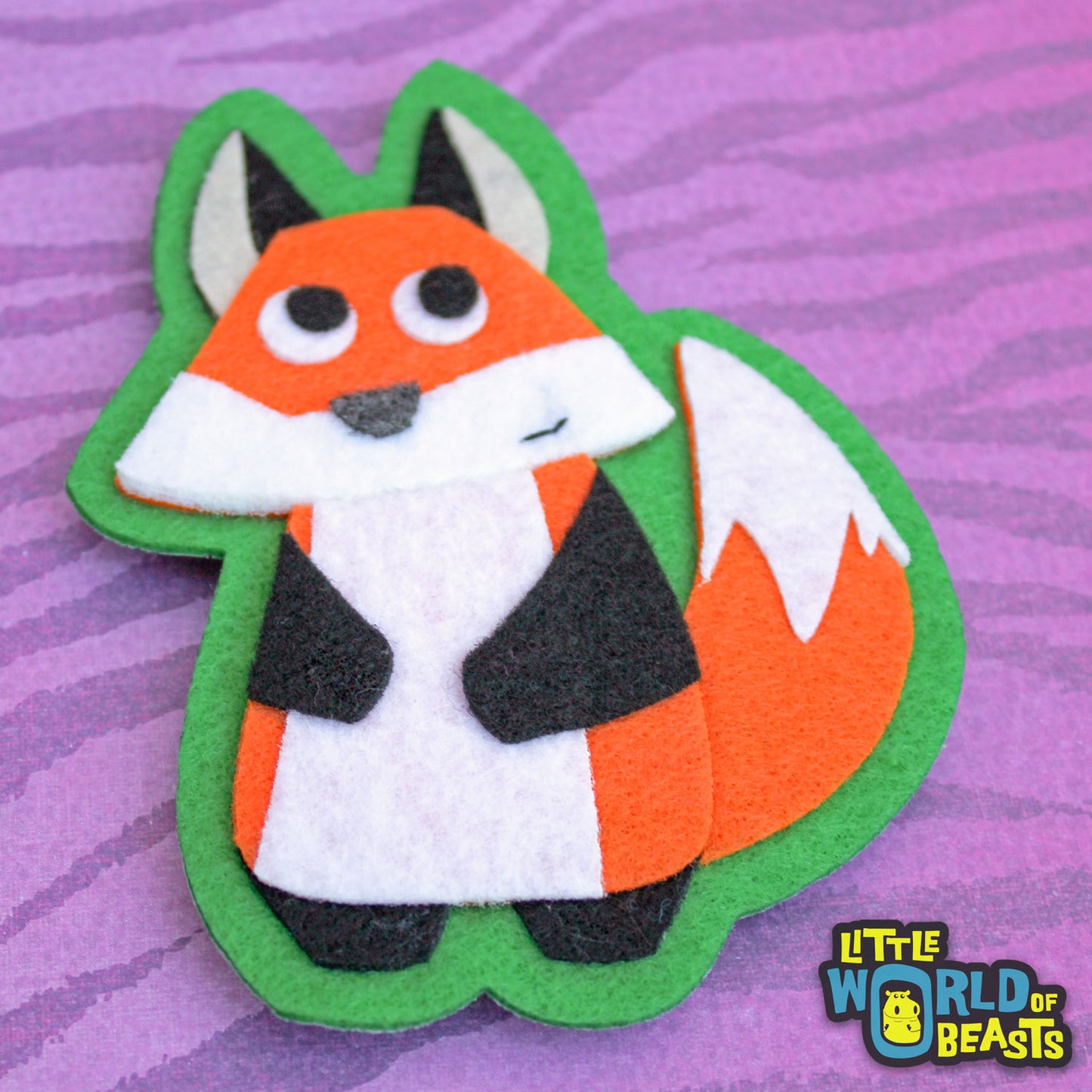 Woodland Animal Felt  Applique - Fox 