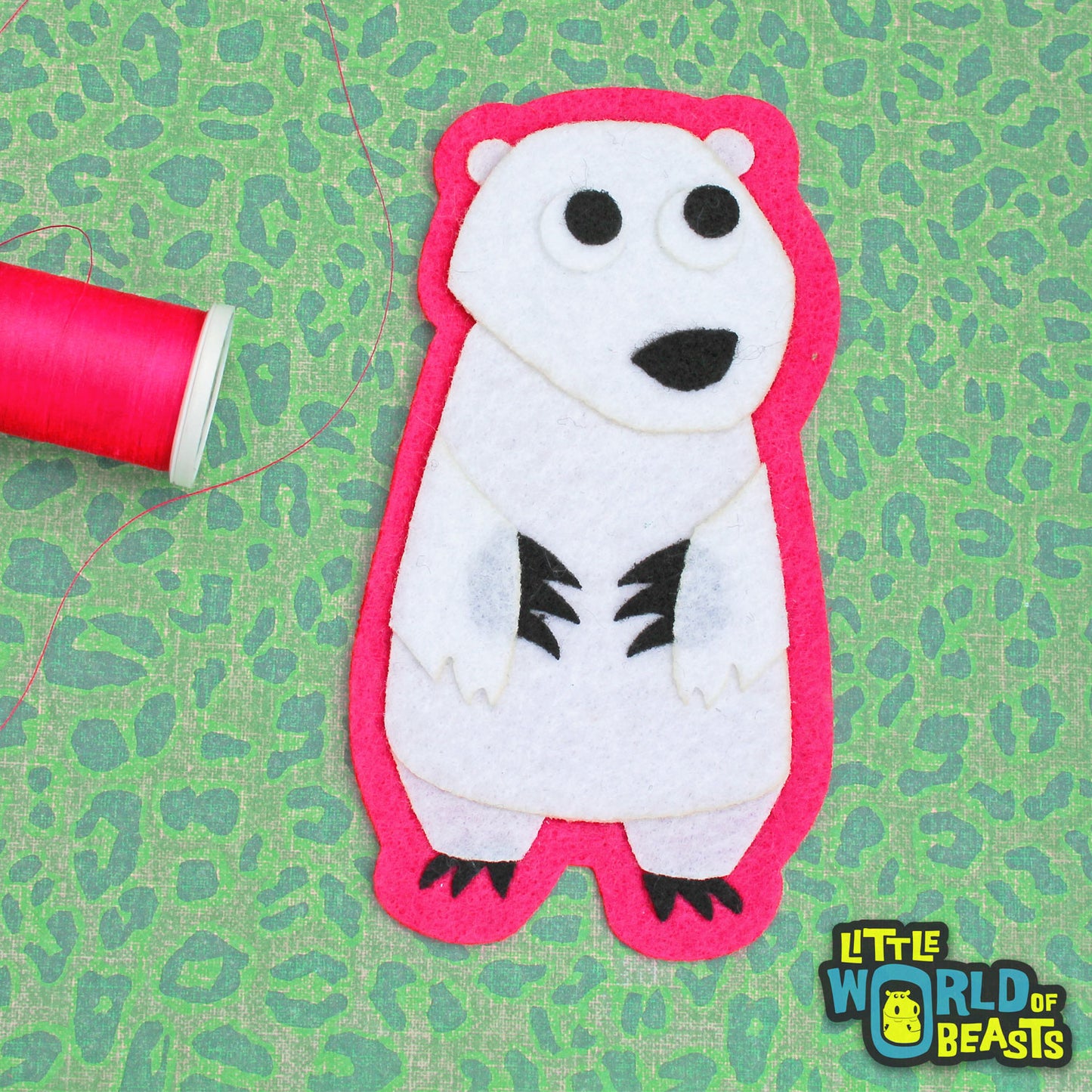 Felt Animal Patch - Polar Bear