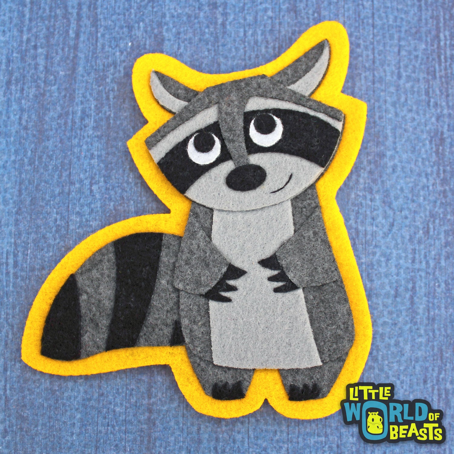 Trash Panda - Felt Patch - Iron On or Sew On