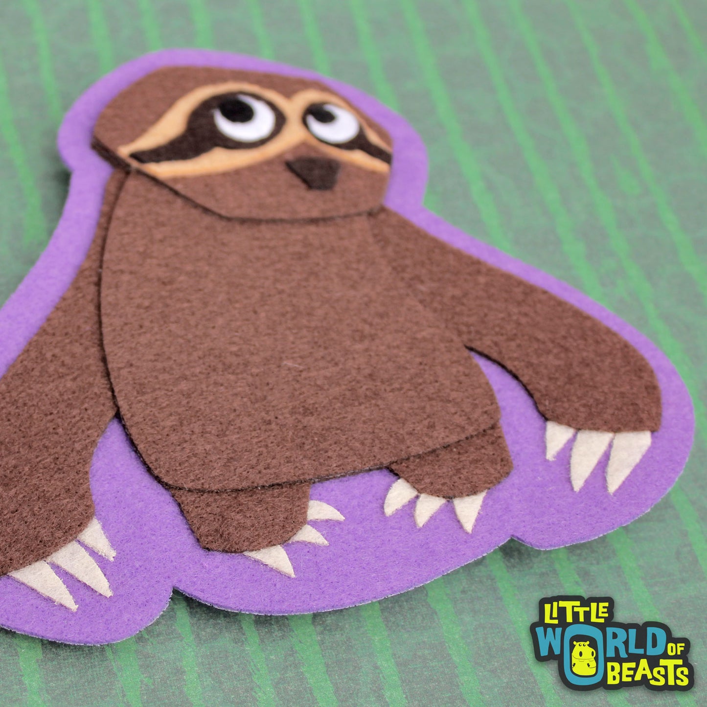 Felt Animal Applique - Sloth