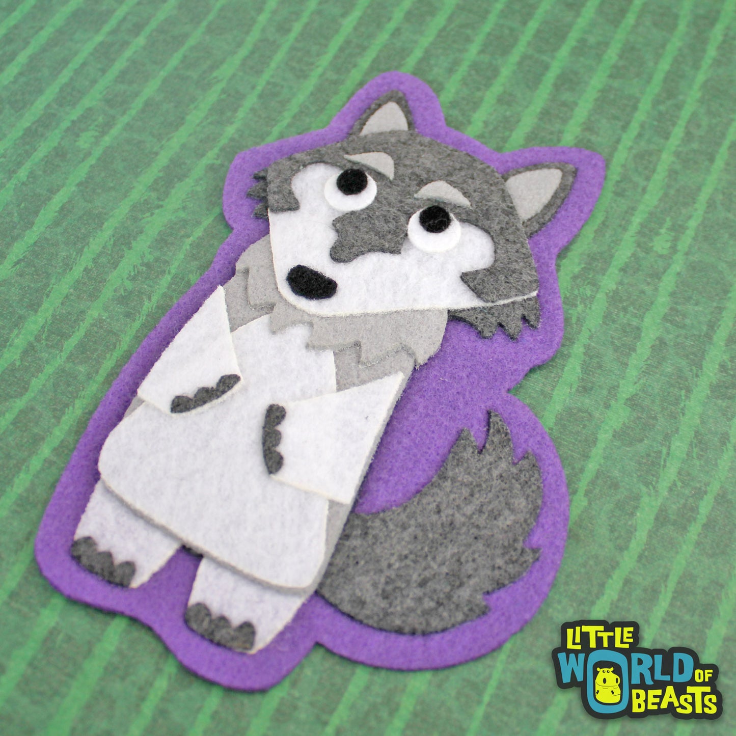 Felt Animal Applique Wolf