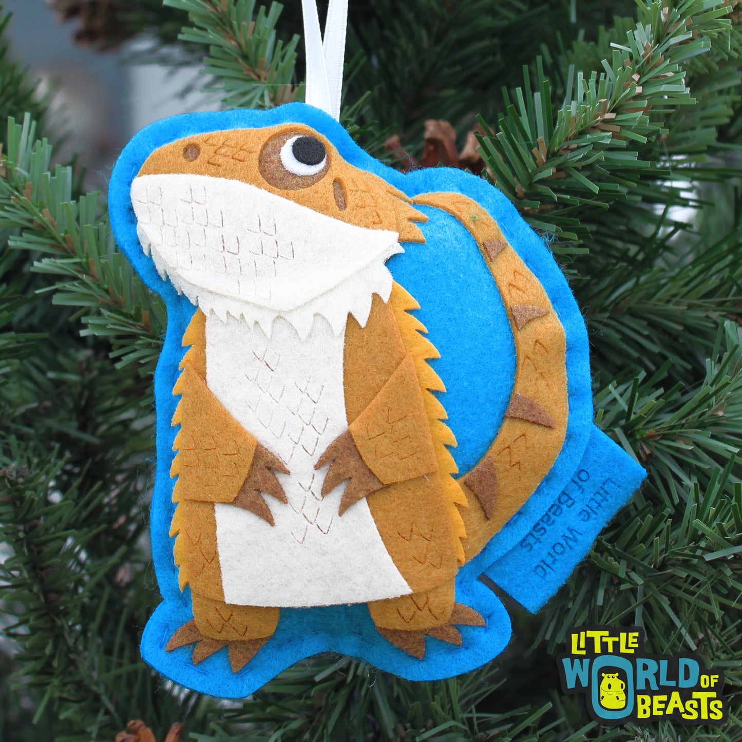 Felt Bearded Dragon Ornament