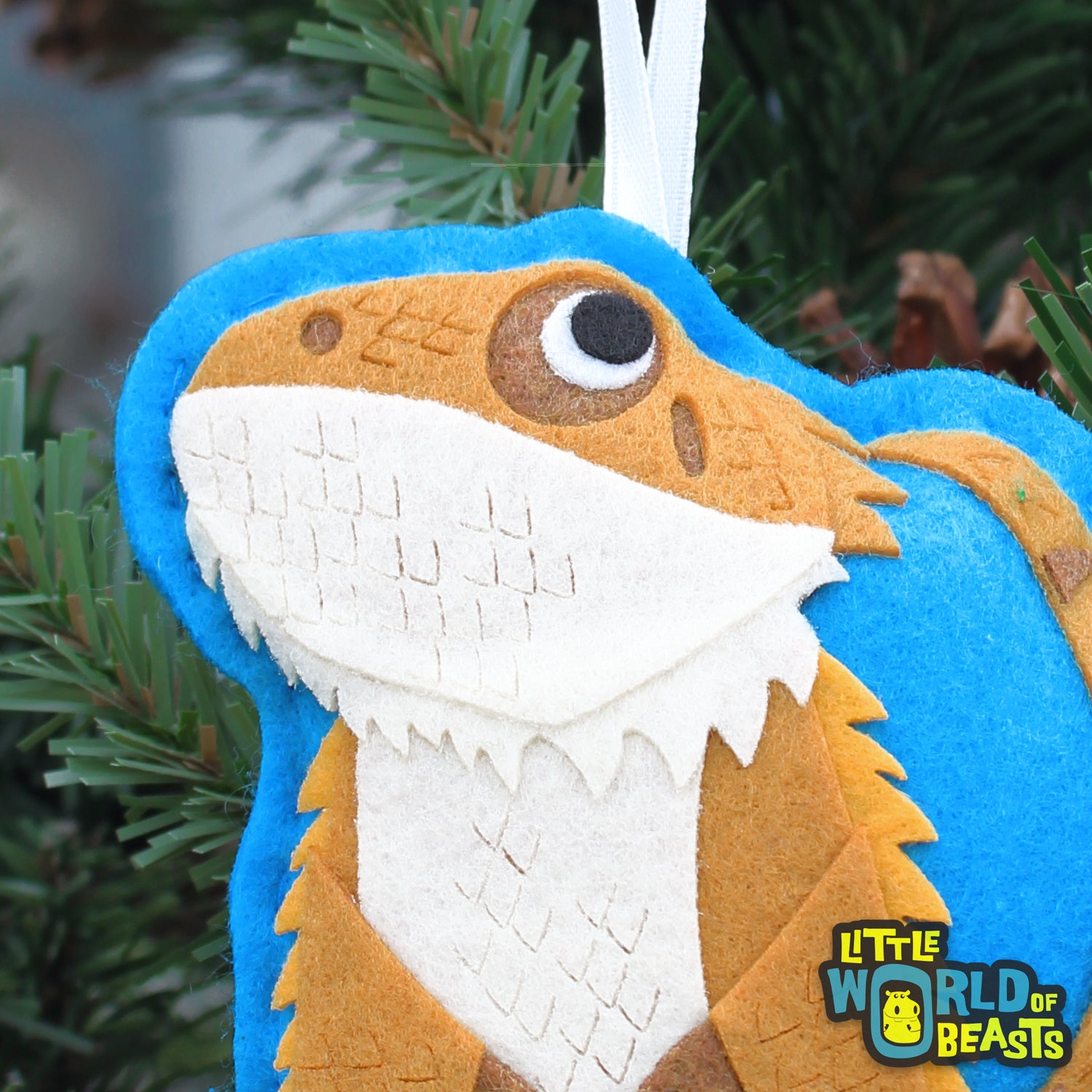 Felt Bearded Dragon Ornament