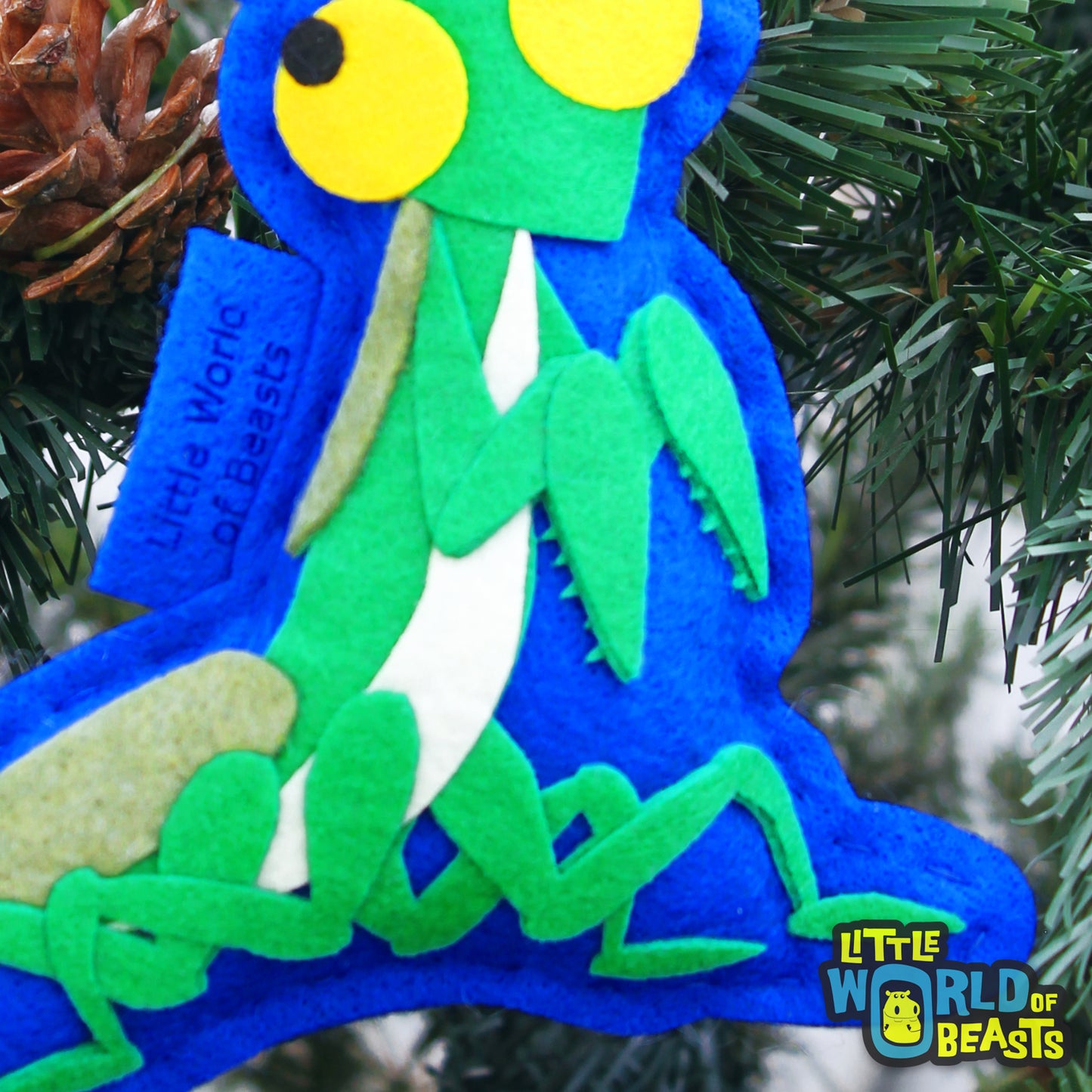 Felt Christmas Ornament -Praying Mantis