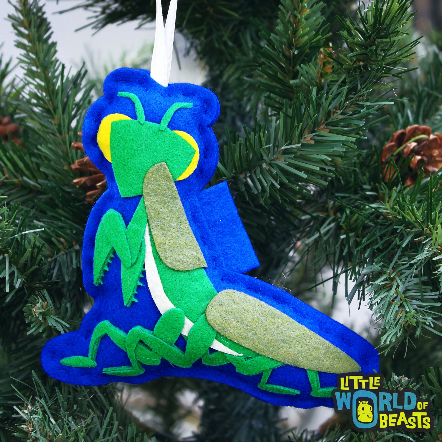 Felt Christmas Ornament -Praying Mantis