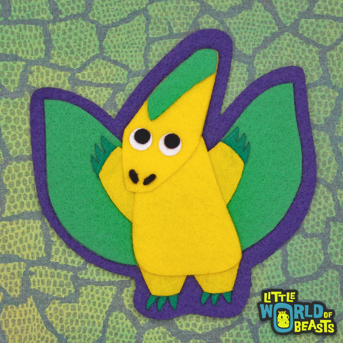 Pteranodon - Felt Dinosaur Patch - Applique