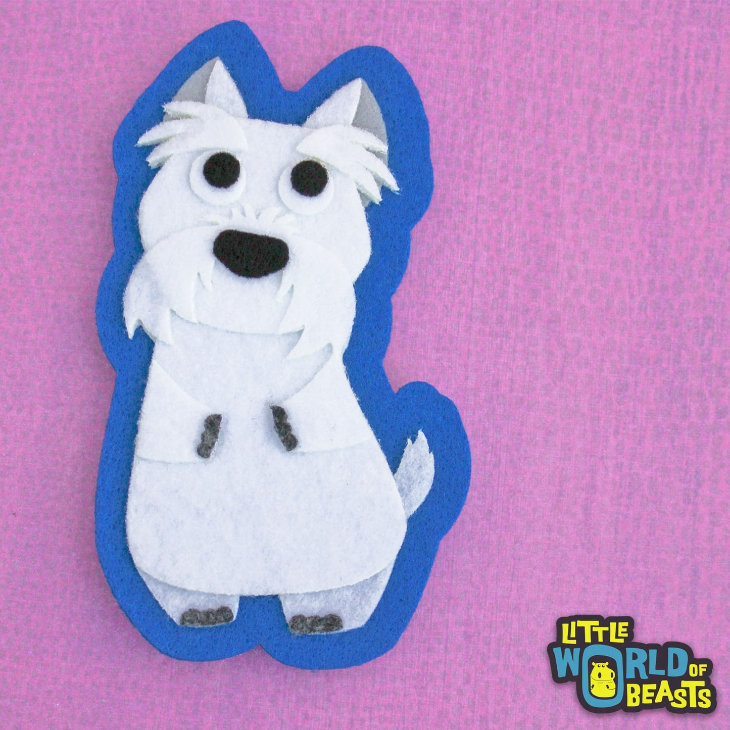 Felt Dog Breed Patch - Westie