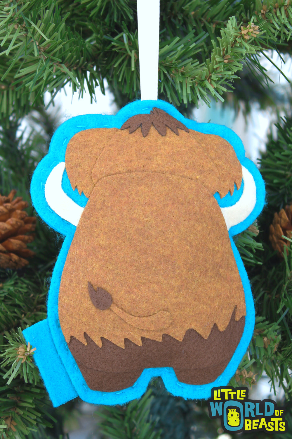 Felt Ornament - Wooly Mammoth