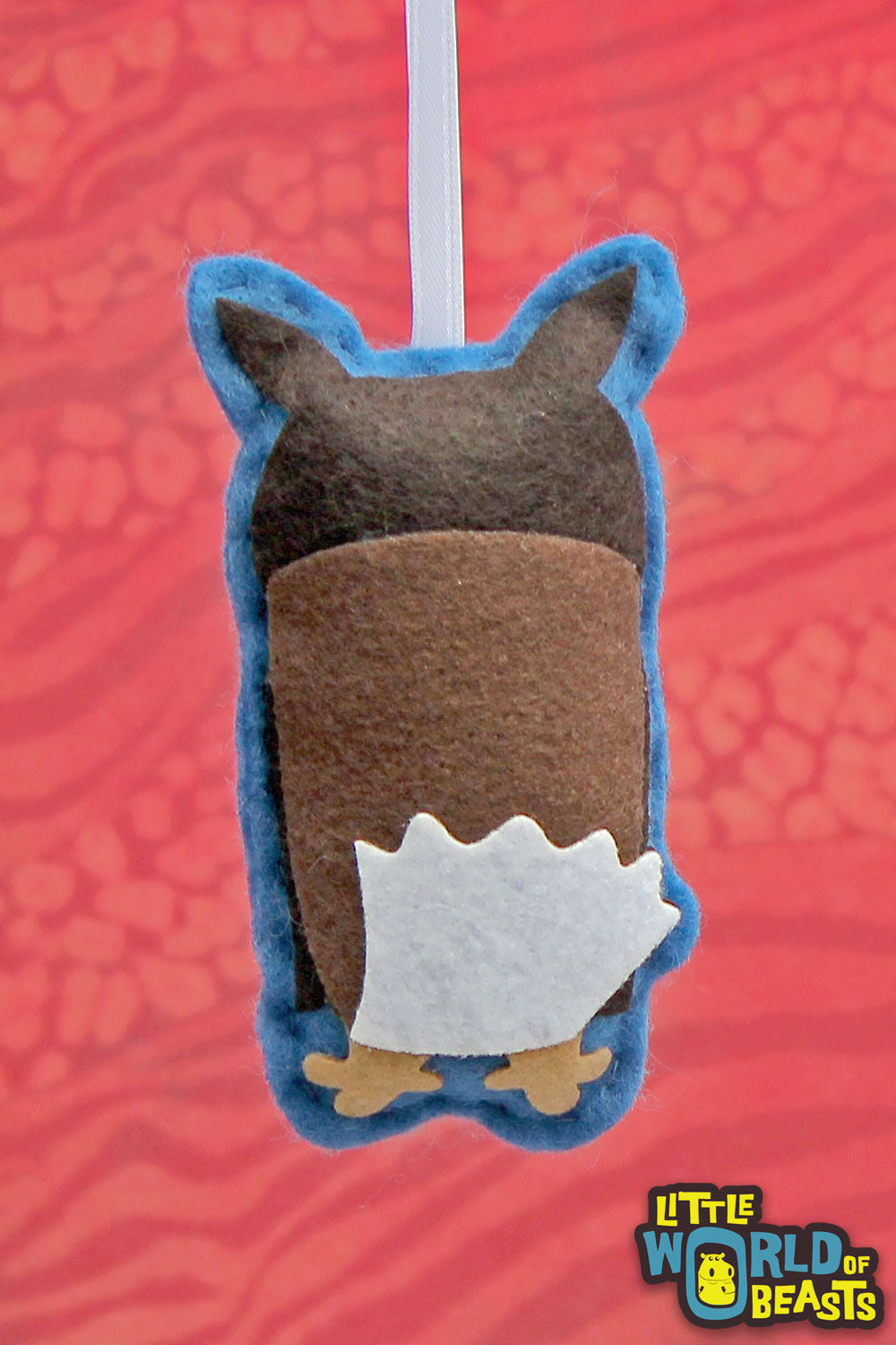 Fredrickson the Great Horned Owl- Handmade Christmas Ornament