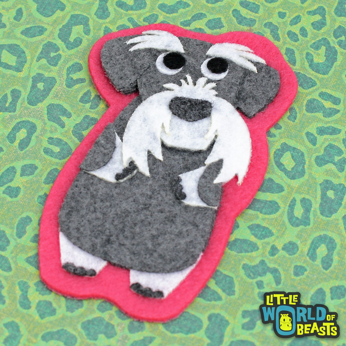 Felt Dog Patch - Schnauzer