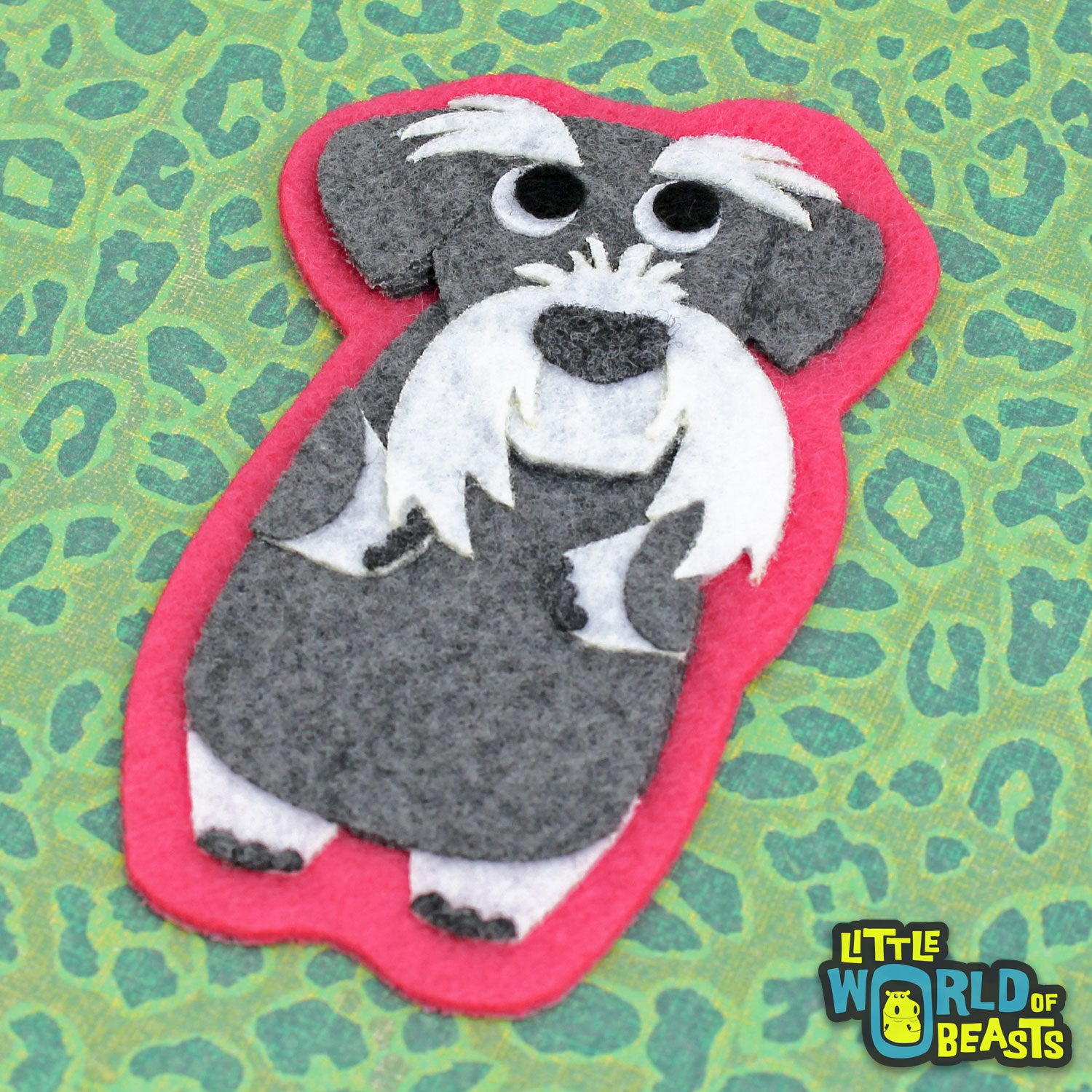 Felt Dog Patch - Schnauzer