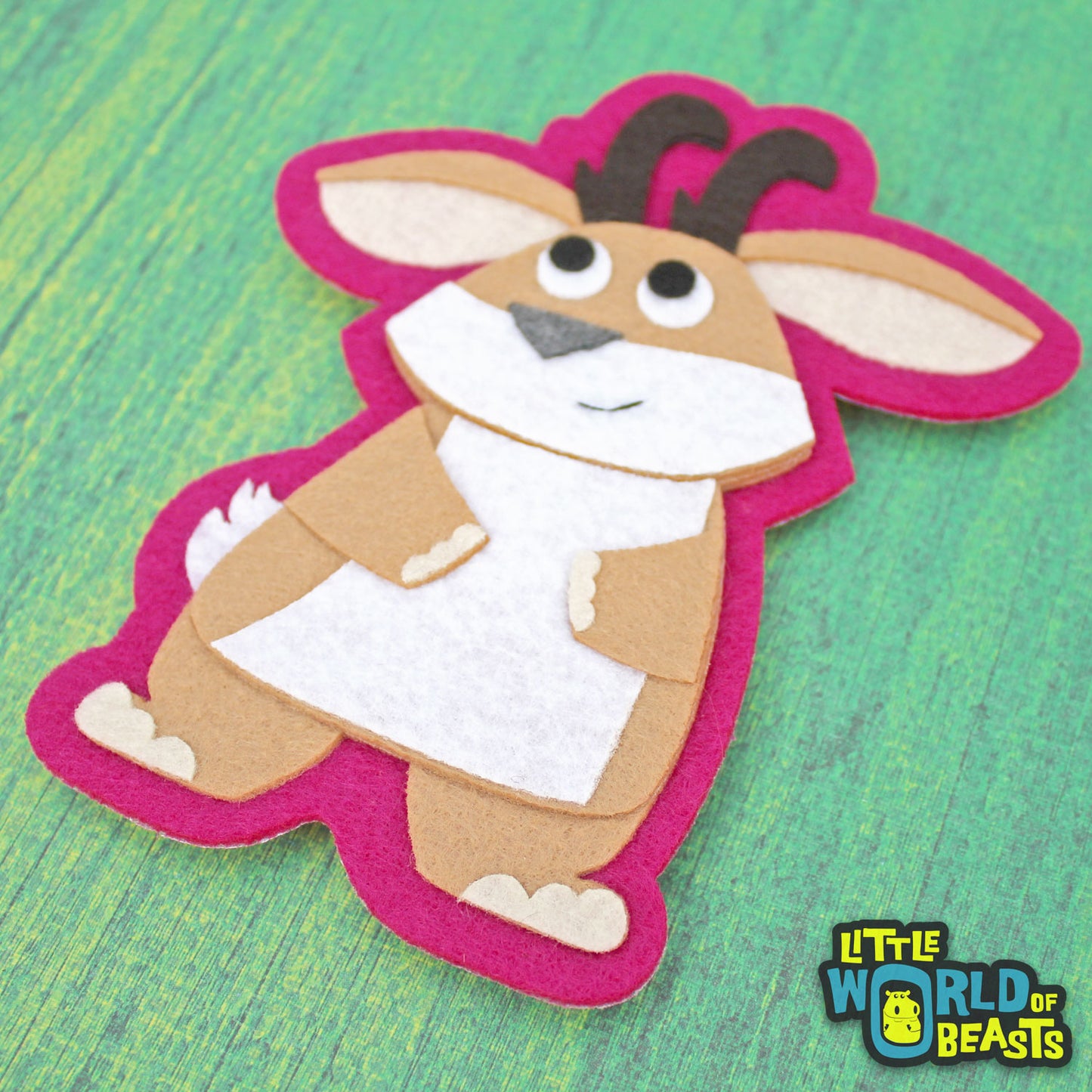 Hilda the Jackalope Patch - Iron On or Sew On - Little World of Beasts