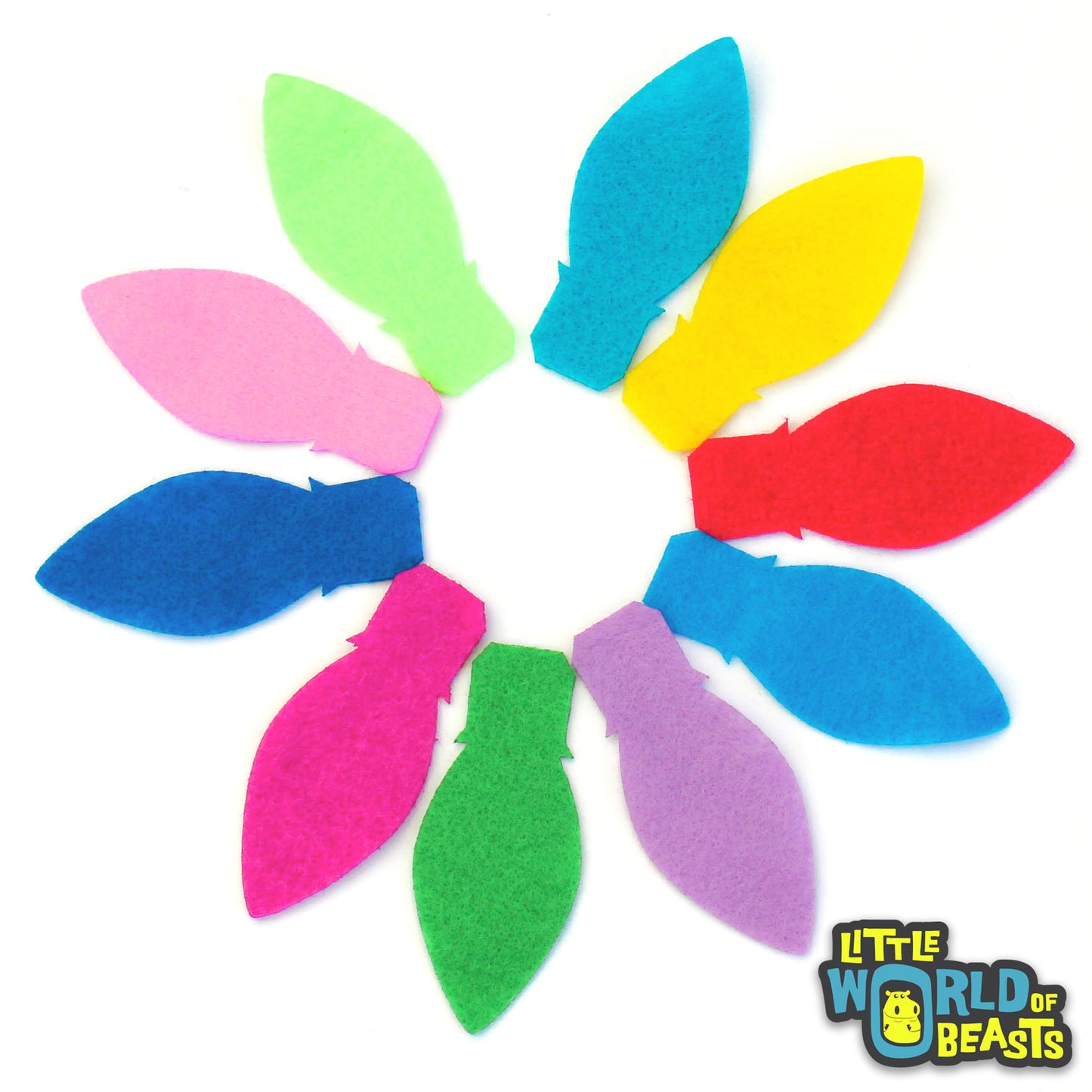 Chirstmas Lights - Felt Shapes for Crafts and Garlands