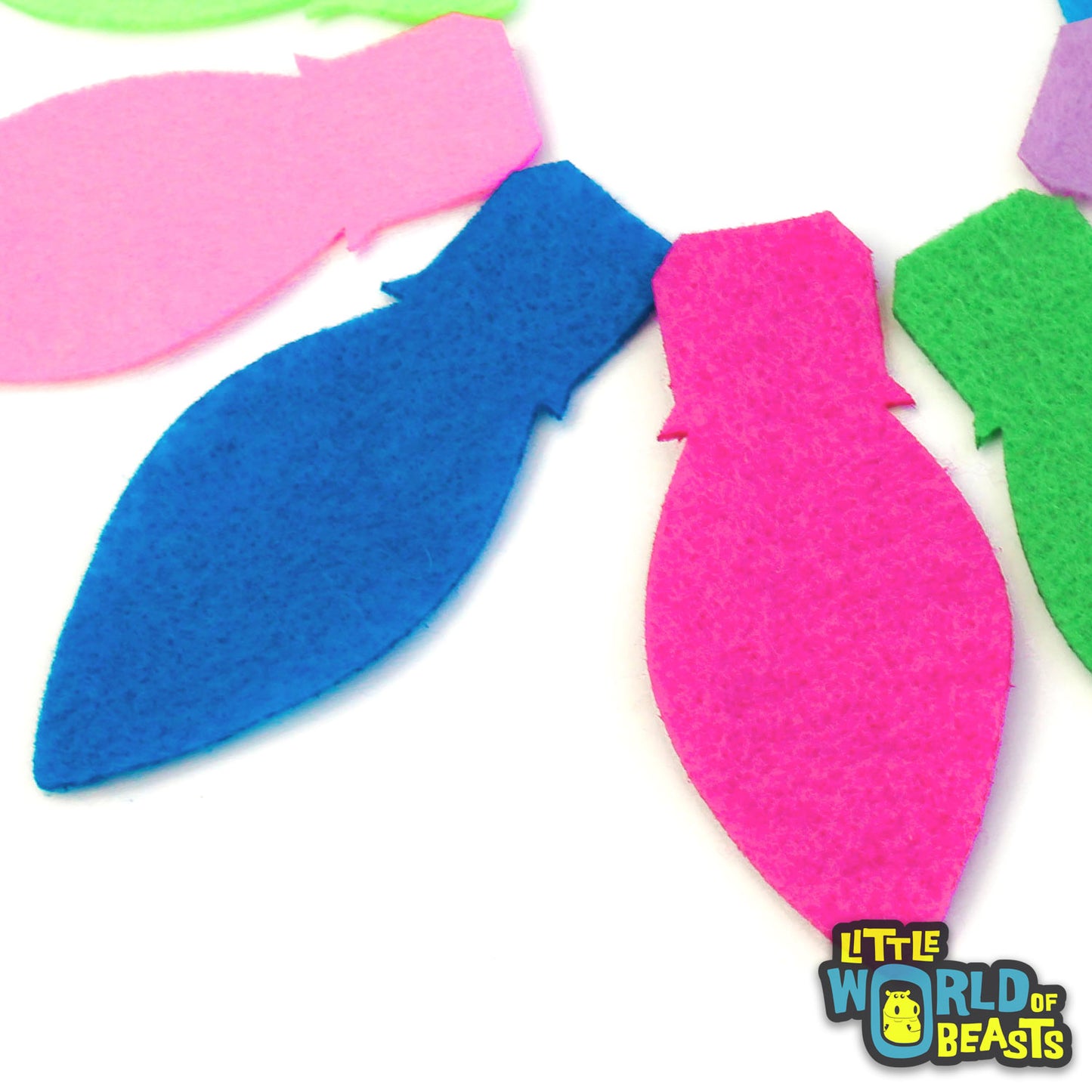 Chirstmas Lights - Felt Shapes for Crafts and Garlands