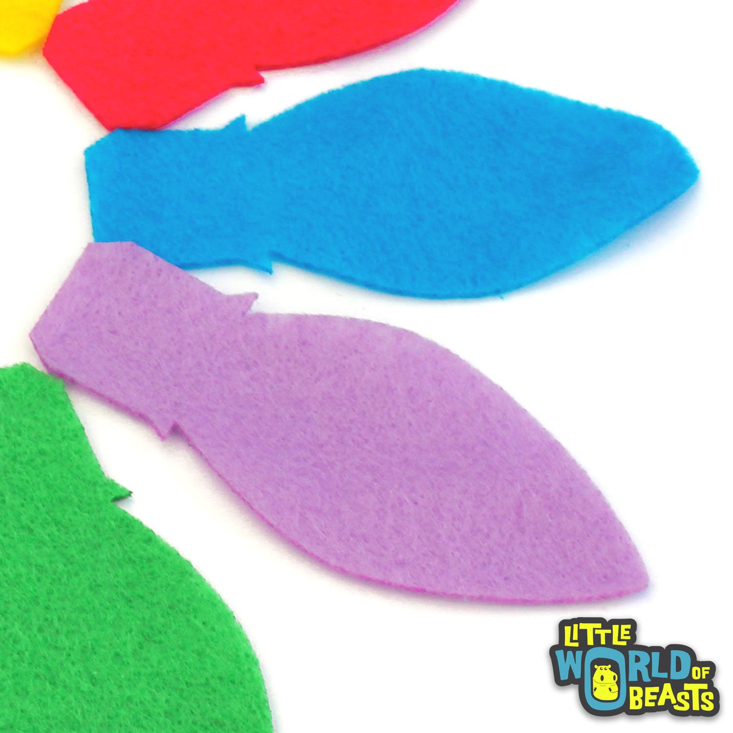 Chirstmas Lights - Felt Shapes for Crafts and Garlands