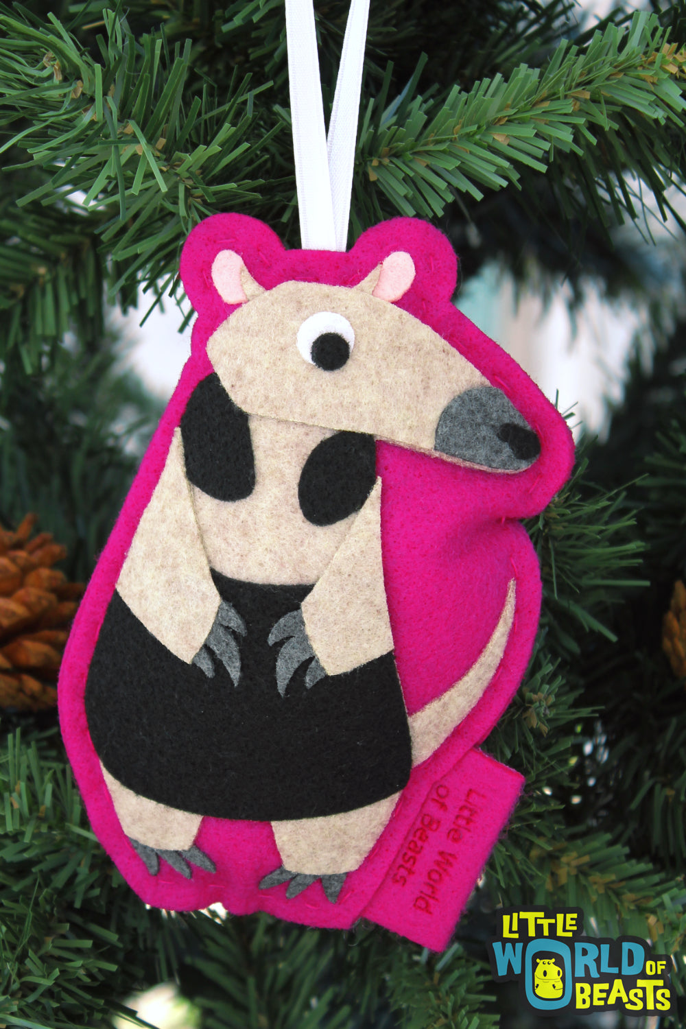 Tamandua -Felt Ornament