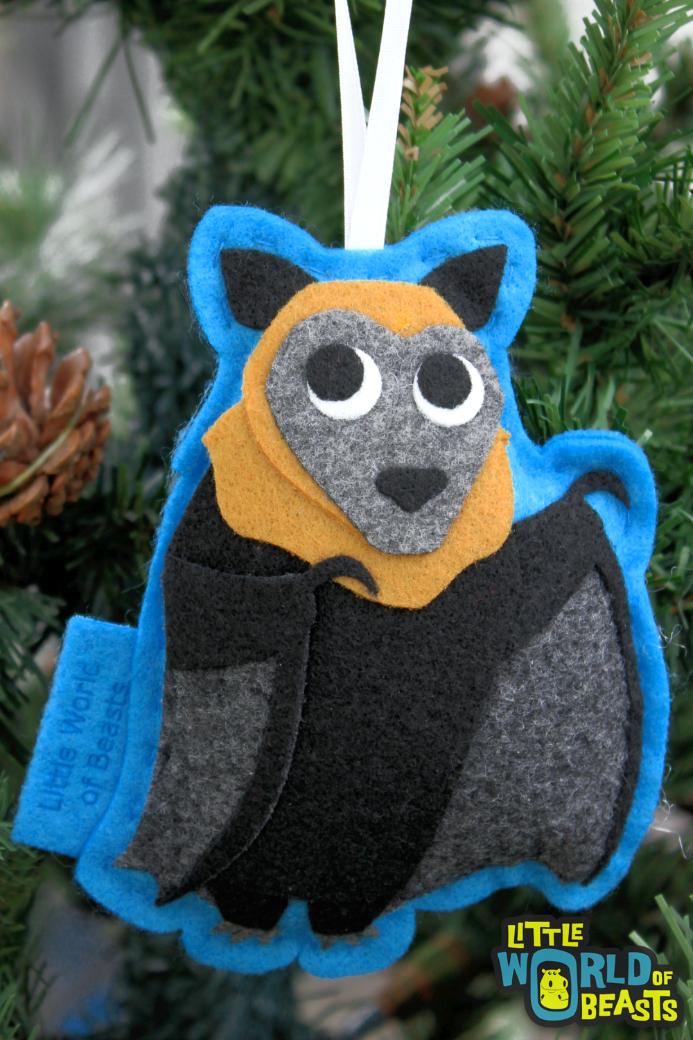 Flying Fox - Felt Animal Ornament