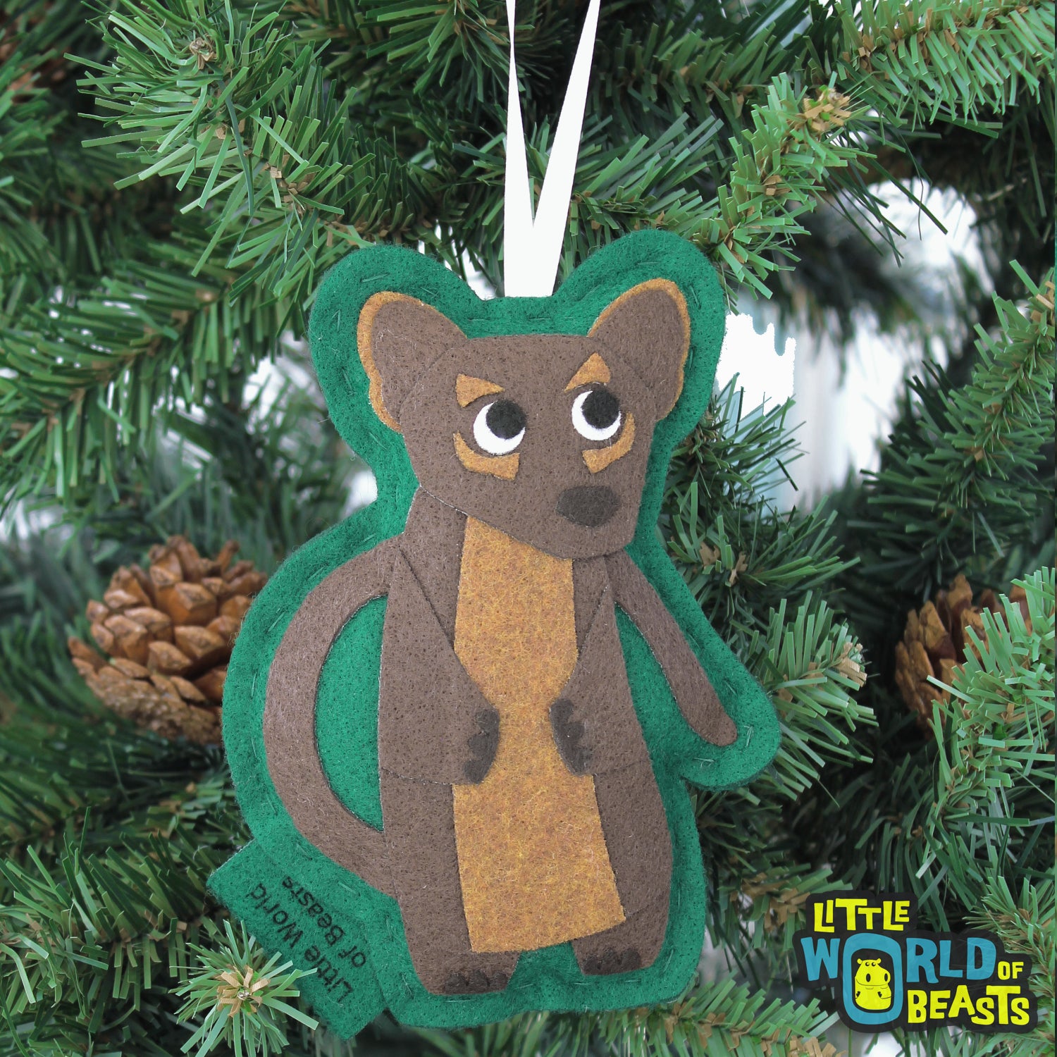 Fossa - Felt Animal Ornament