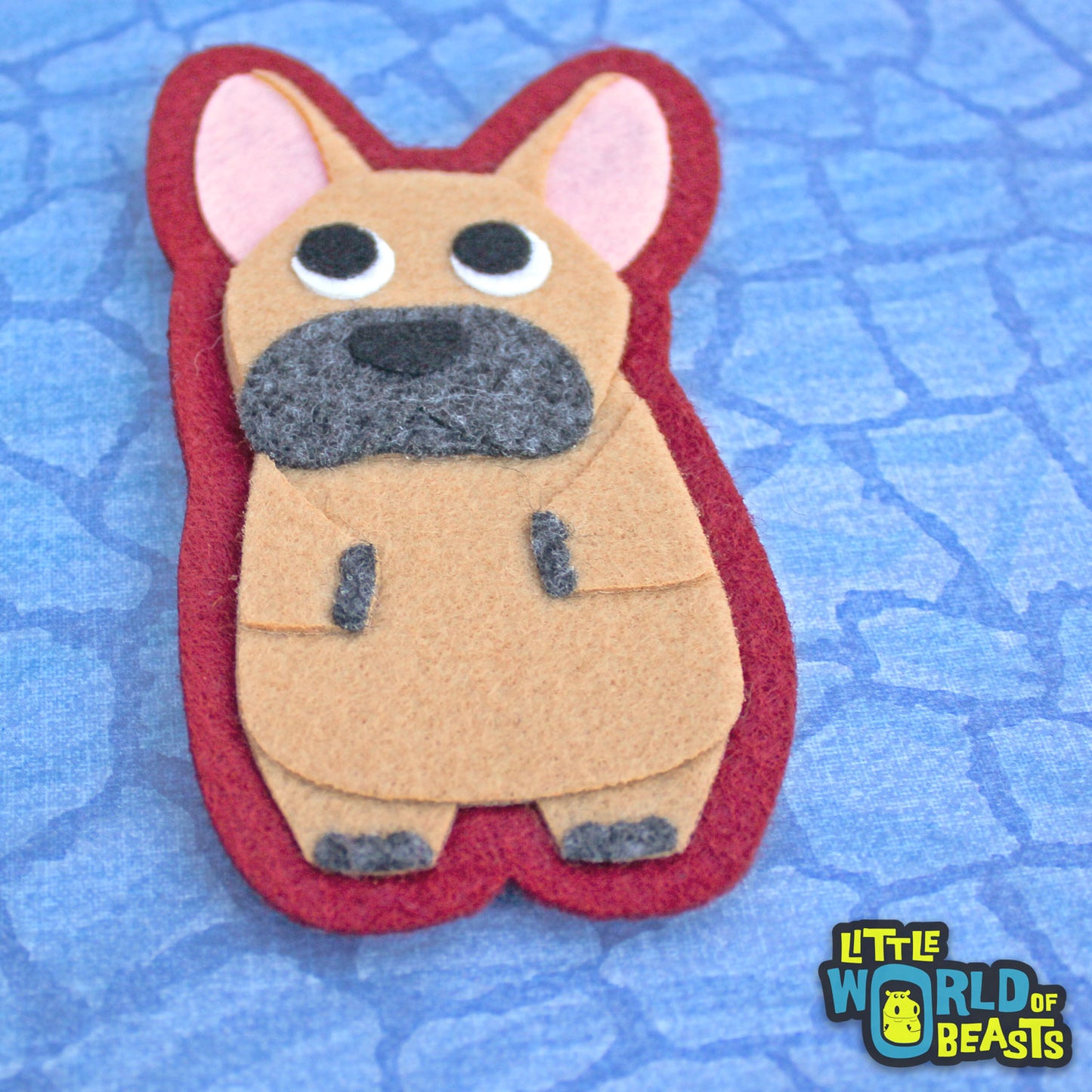 Frenchie - Felt Animal Applique