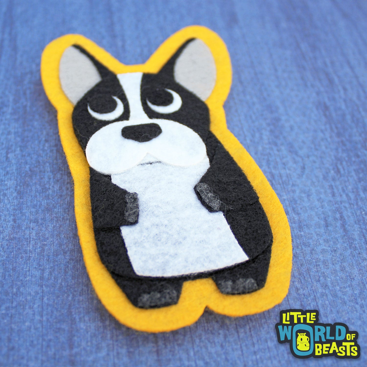 Perry the French Bulldog - Sew On or Iron On Felt Animal Patch