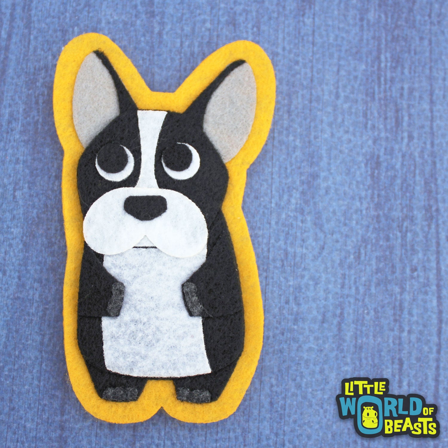 Iron on Patch - Frenchie- Felt Dog