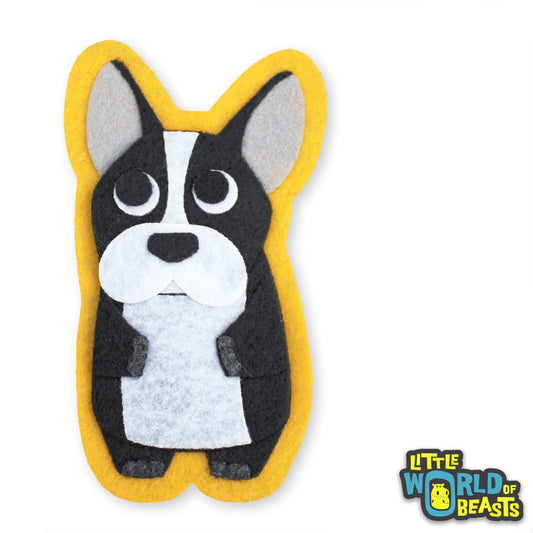 Perry the French Bulldog - Sew On or Iron On Felt Animal Patch