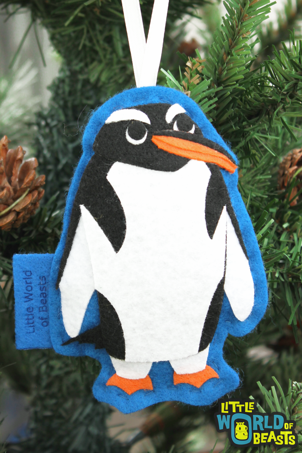 Gentoo Felt Penguin Ornament