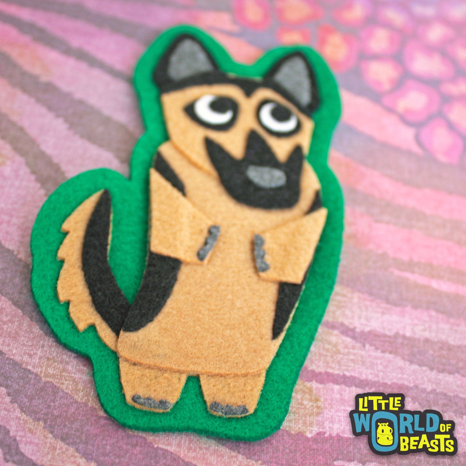 German Shepherd - Felt Animal Patch