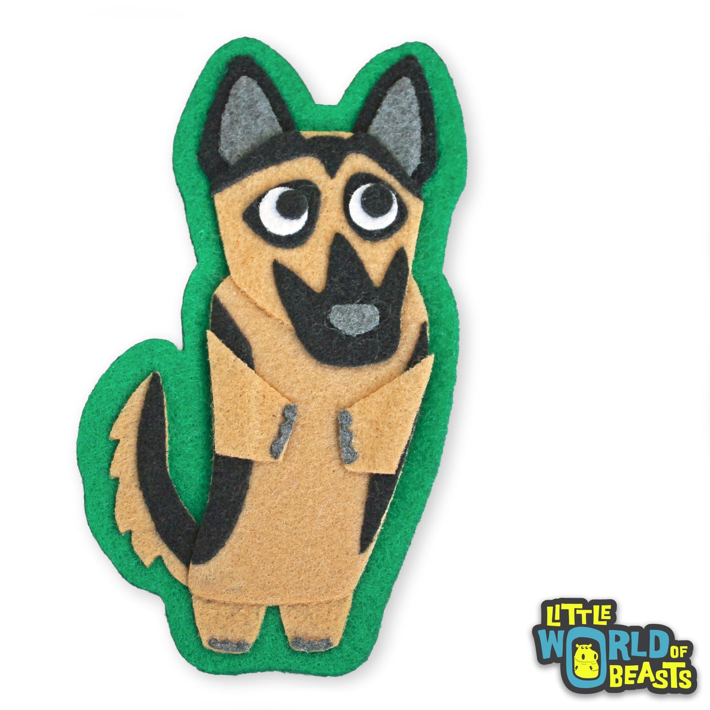 Heinrich the German Shepherd Felt Dog Applique