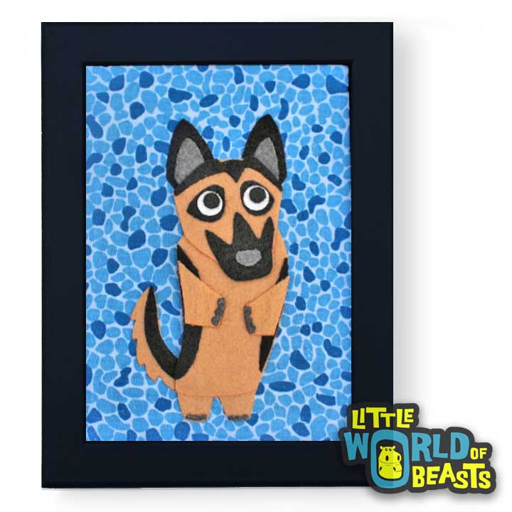 Heinrich the German Shepherd Framed Wall Art