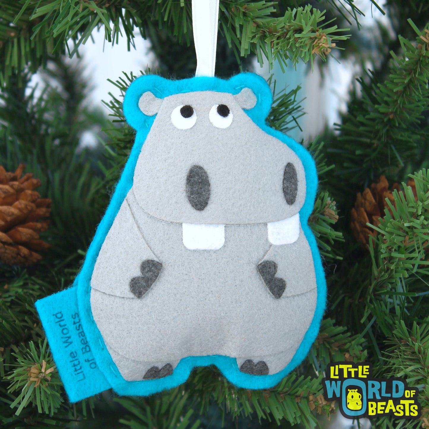 Hippo - Christmas Ornament