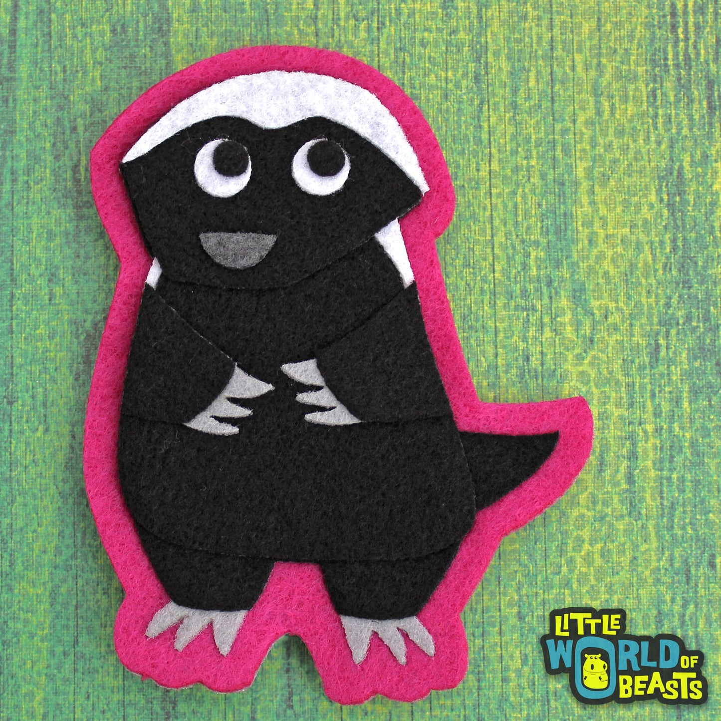 Honey Badger Felt Applique