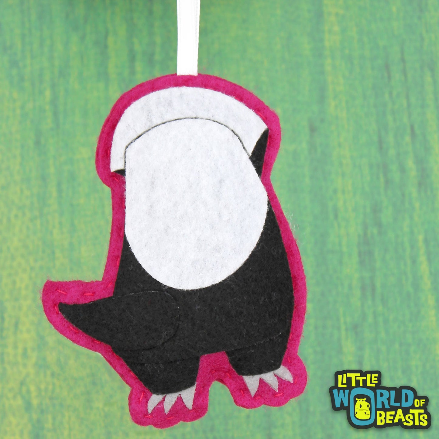 Honey Badger Felt Christmas Ornament