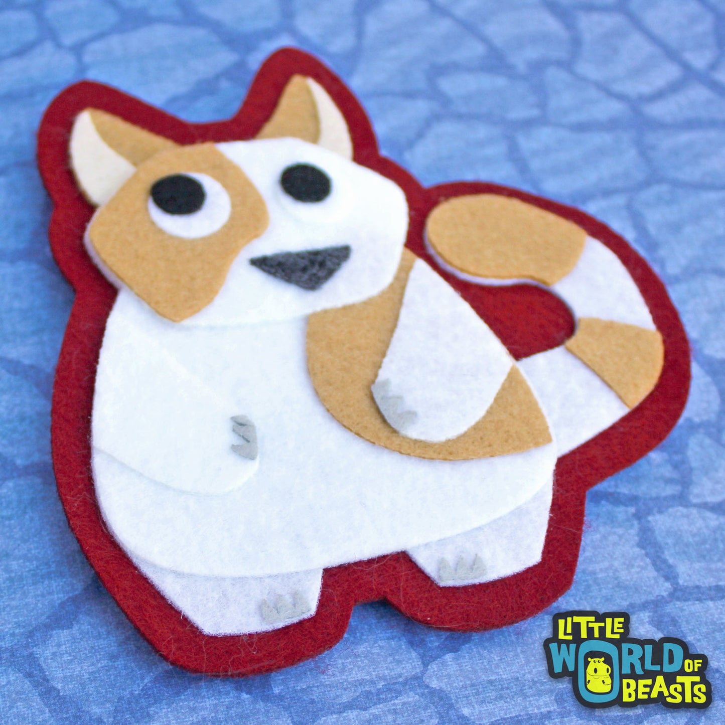 Felt Cat Patch - Handmade Applique