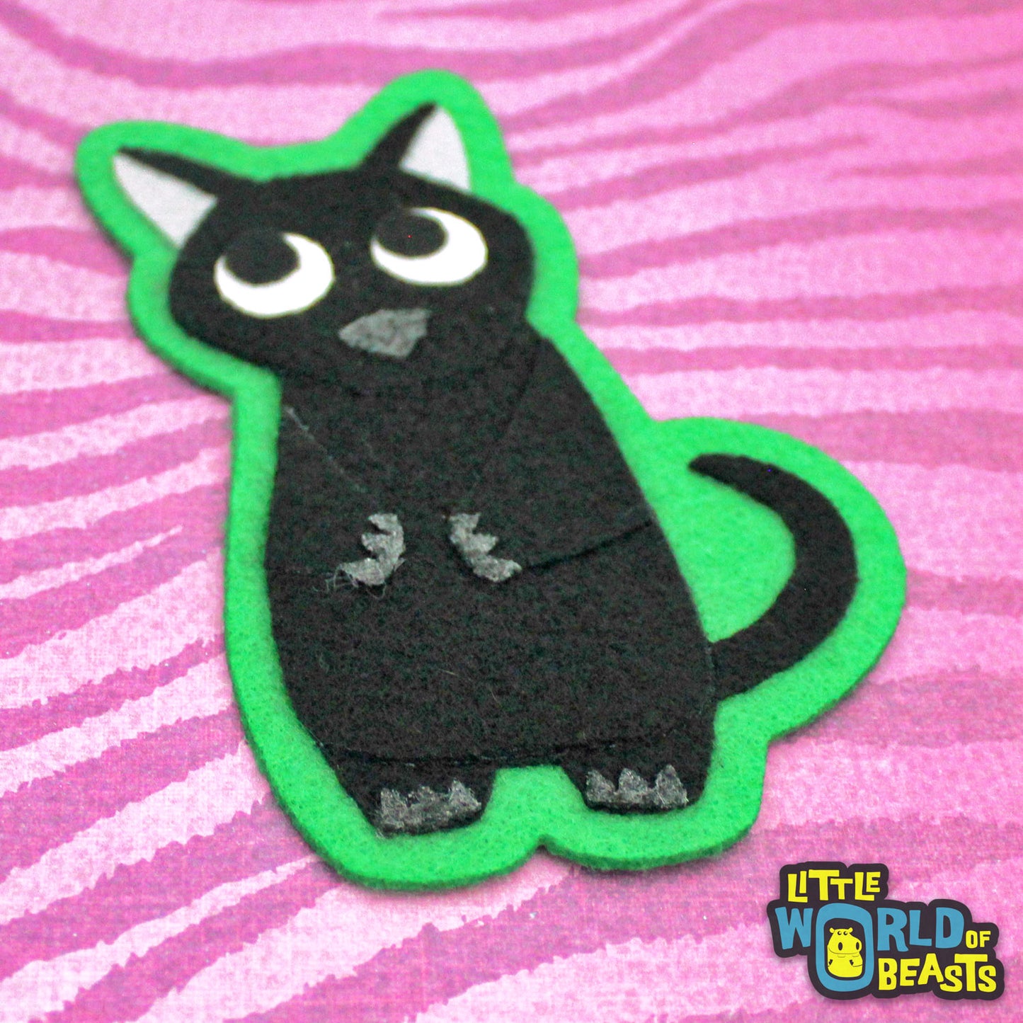 Black Cat - Felt Animal Patch