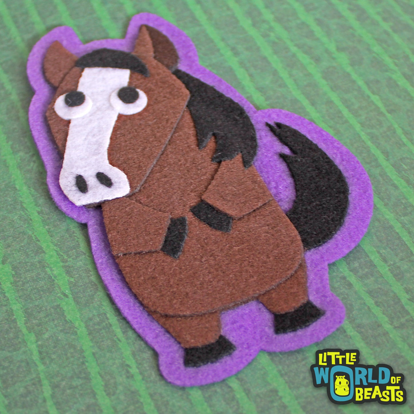 Felt  - Iron on Patch - Horse