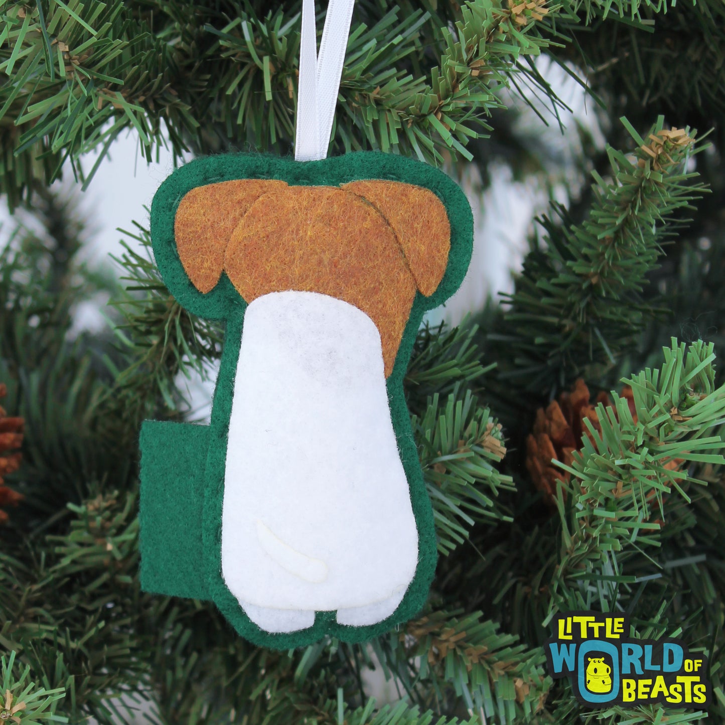 Jack Russell - Felt Dog Ornament