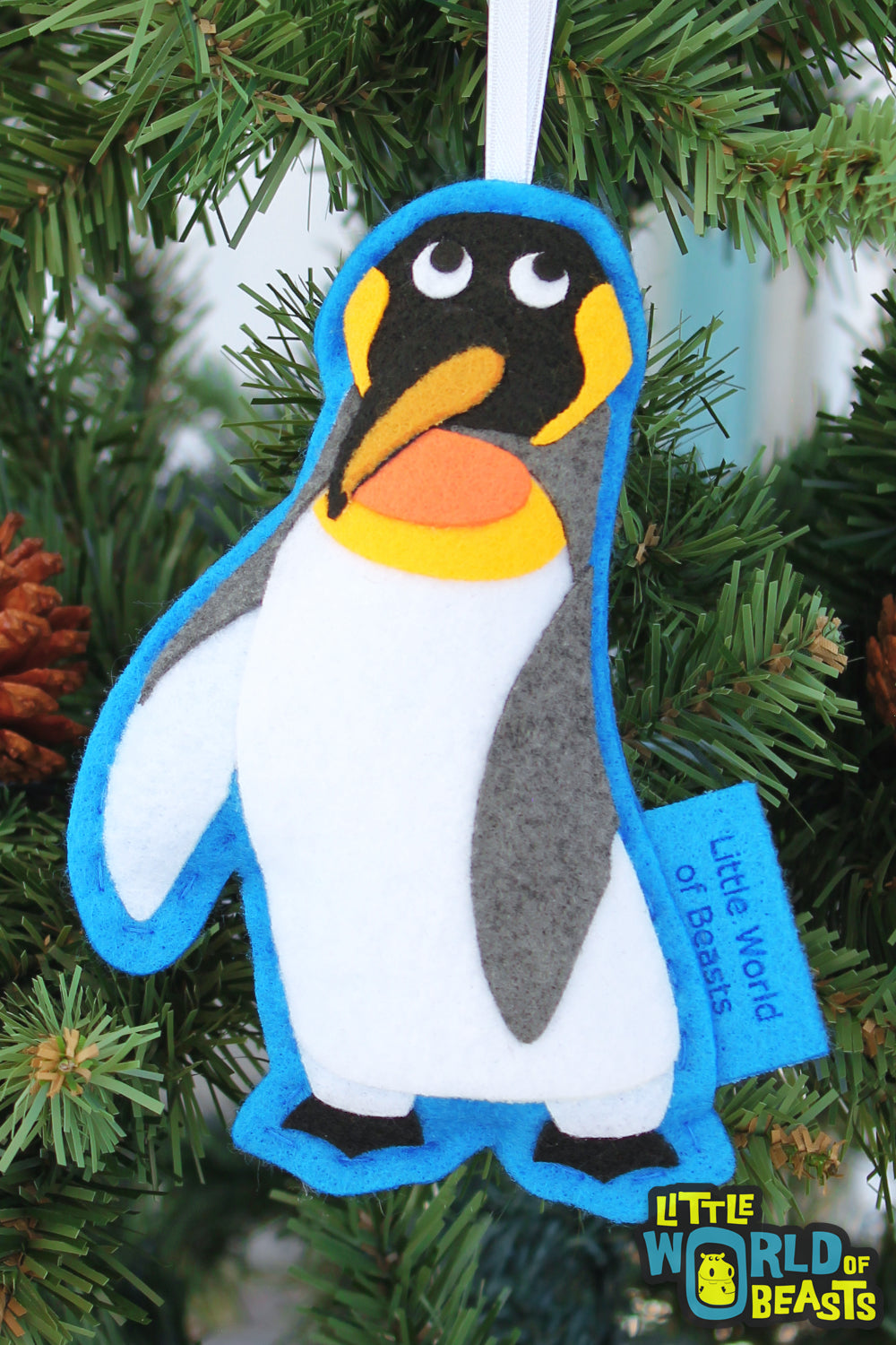 King Penguin - Felt Christmas Ornament