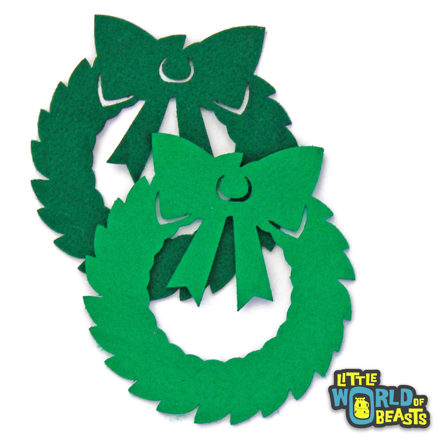 Wreath - Felt Shapes - Pre-cut for Crafts and Garlands