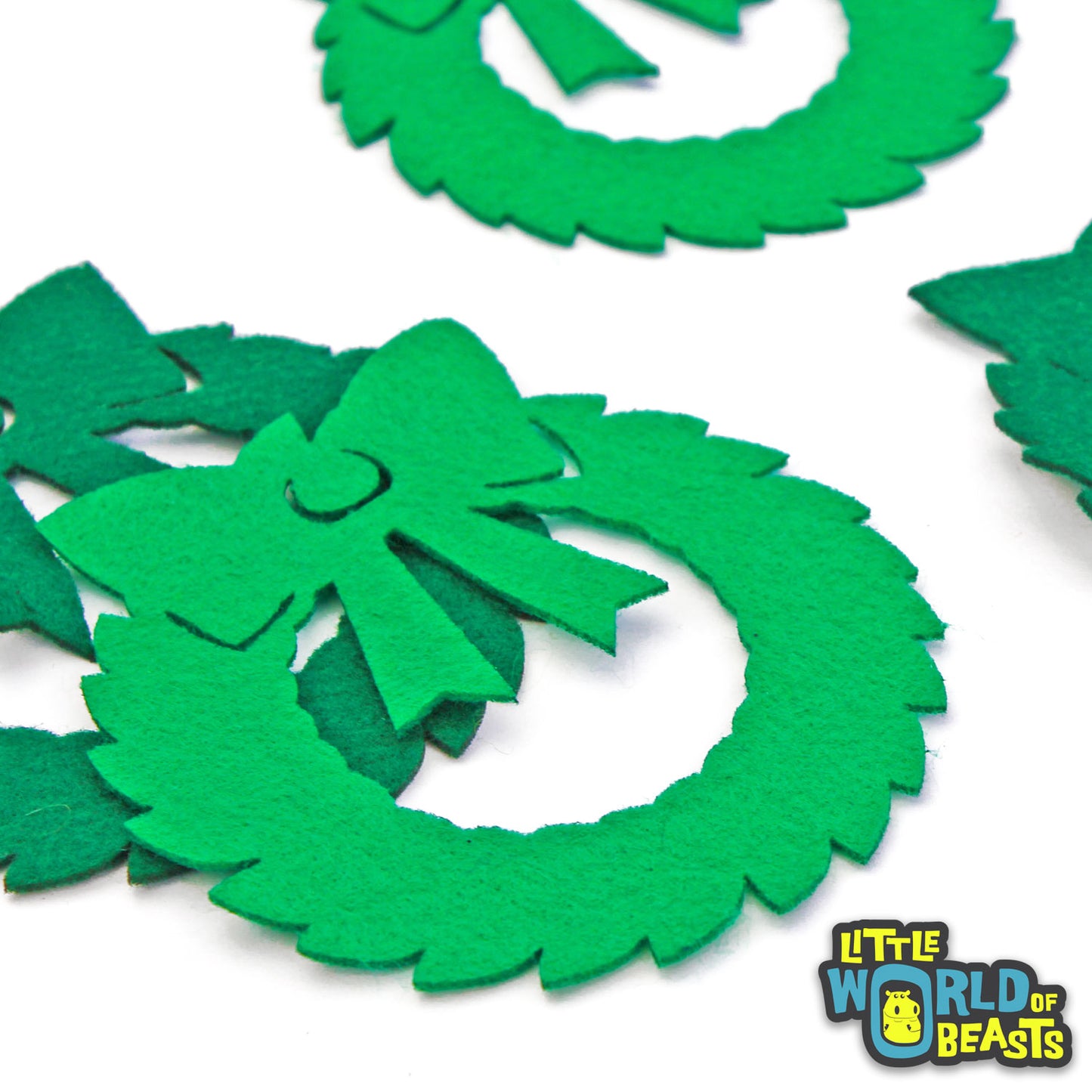 Wreath - Felt Shapes - Pre-cut for Crafts and Garlands