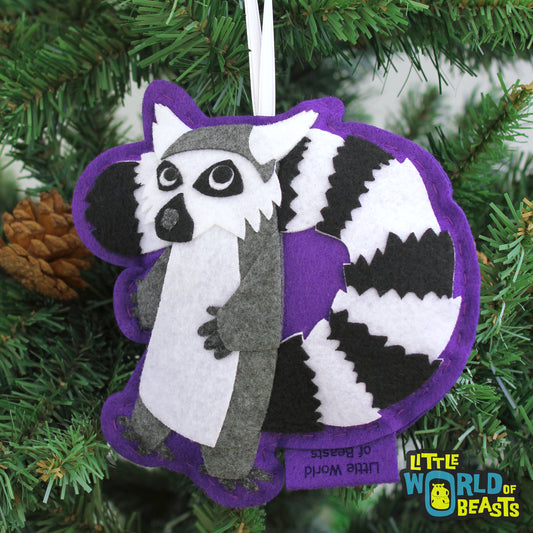 Ring Tailed Lemur Christmas Ornament