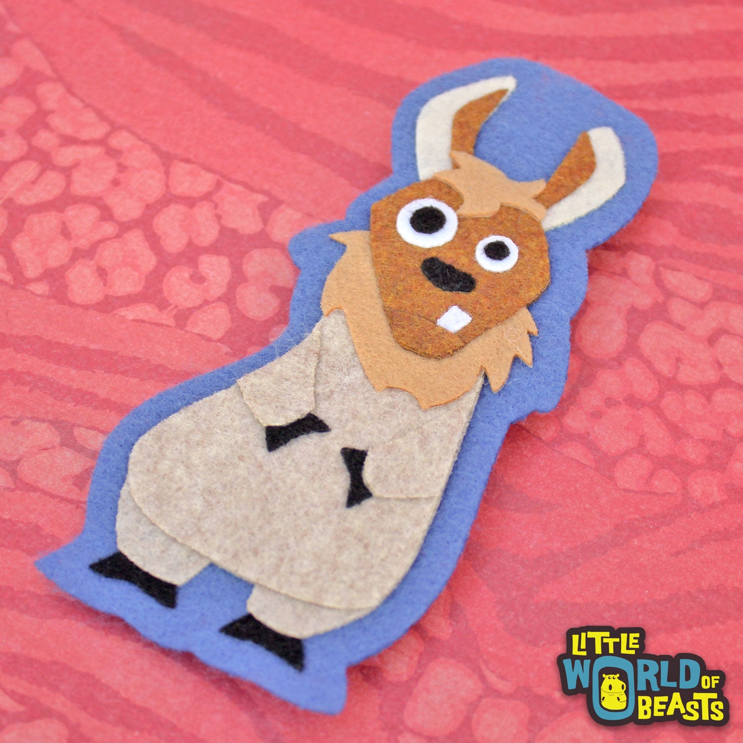 Llama - Felt Farm Animal Patch