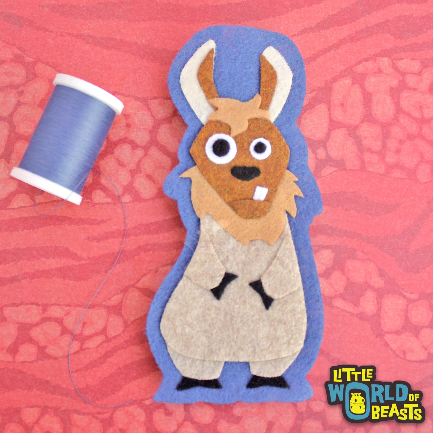 Llama Felt Iron on Patch