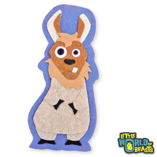 Giuseppe the Llama - Felt Farm Animal Applique